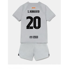 Barcelona Sergi Roberto #20 Tredjedraktsett Barn 2022-23 Kortermet (+ Korte bukser)